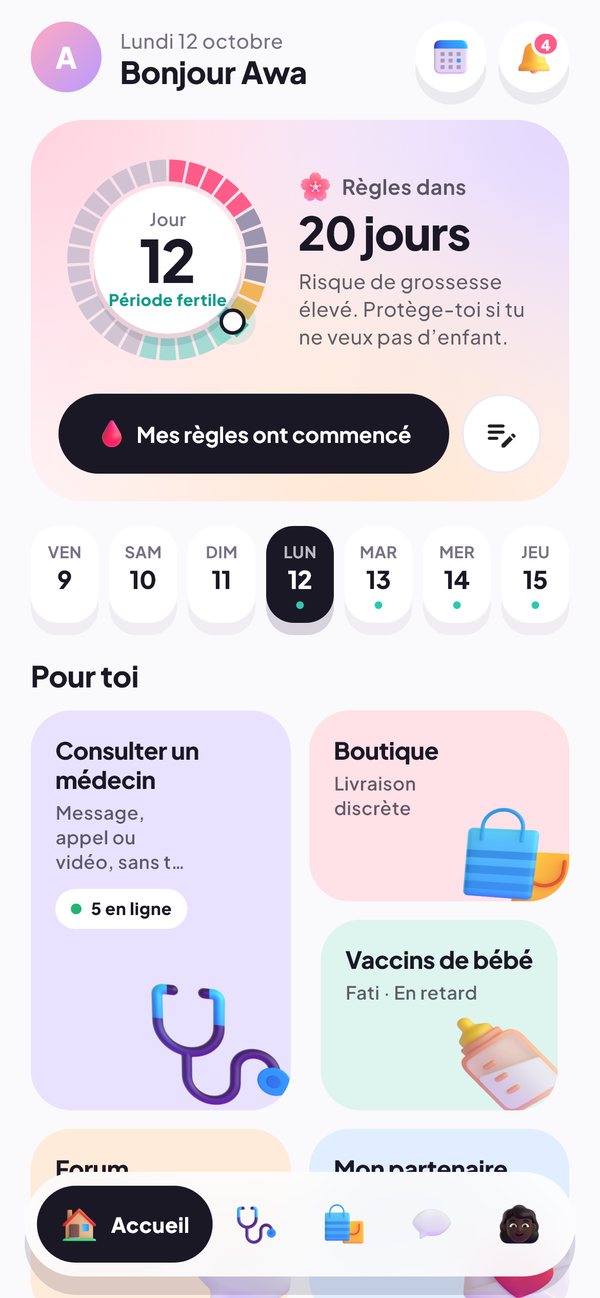 L’accueil d’Elles : le cycle du jour